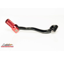 Важіль перемикання передач HONDA crf 250r '04-'09, crf 250x '04-'17 алюмінієвий, колір чорний, наконечник червоний