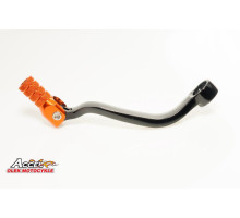Важіль перемикання передач KTM 4T SXF/EXCF 250/450/520/525/530, EXCF 350, алюміній, колір чорний, наконечник помаранчевий (LCA4301)