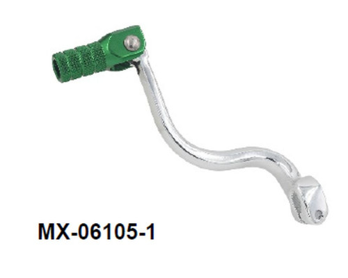 PSYCHIC важіль перемикання передач kawasaki kx 125 '03-'05, kx 500 '94-'04 (oem: 13156-1347; 13156-1492) (кований алюміній) колір сріблястий (анодований)