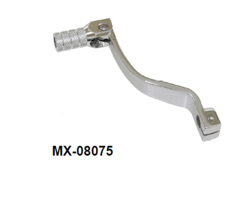 Важіль перемикання передач YAMAHA yz 80 '81-'01, yz 85 '02-'22 (oem: 2hf-18110-01; 2hf-18110-02) (кований алюміній) колір сріблястий (анодований)