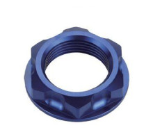 Гайка верхньої траверси accel YAMAHA, suzuki, HONDA (m24x32) колір синій