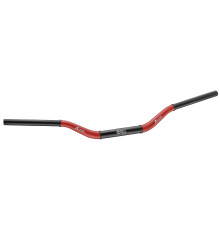 Алюмінієве кермо accel 28.6mm taper mx design HONDA cr high (7075-t6) ergal двоколірне червоний+чорний (ширина 790мм, висота 101мм) -