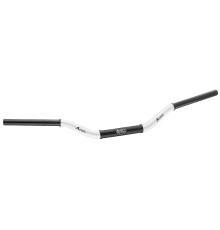 Алюмінієве кермо accel 28.6mm taper mx design YAMAHA yz high (7075-t6) ergal двоколірне білий+чорний (ширина 803мм, висота 92мм)