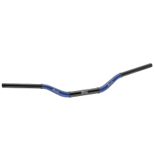 Алюмінієве кермо accel 28.6mm taper mx design YAMAHA yz high (7075-t6) ergal двоколірне синій+чорний (ширина 803мм, висота 92мм)