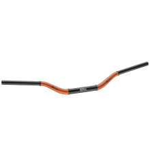 Алюмінієве кермо accel 28.6mm taper mx design YAMAHA yz high (7075-t6) ergal двоколірне помаранчеве+чорне (ширина 803мм, висота 92мм)