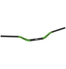 Алюмінієве кермо accel 28.6mm taper mx design YAMAHA yz high (7075-t6) ergal двоколірне зелений+чорний (ширина 803мм, висота 92мм)