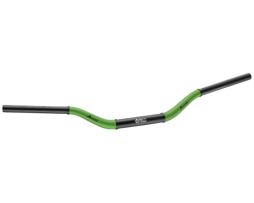 Алюмінієве кермо accel 28.6mm taper mx design YAMAHA yz high (7075-t6) ergal двоколірне зелений+чорний (ширина 803мм, висота 92мм)