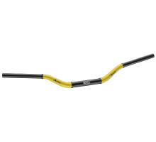 Алюмінієве кермо accel 28.6mm taper mx design YAMAHA yz high (7075-t6) ergal двоколірне жовте+чорне (ширина 803мм, висота 92мм) -