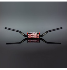 Руль ременний (36мм) mx fatbar 36 кермо чорний rc/HONDA crf, kawasaki kx/kxf колір чорний з губкою