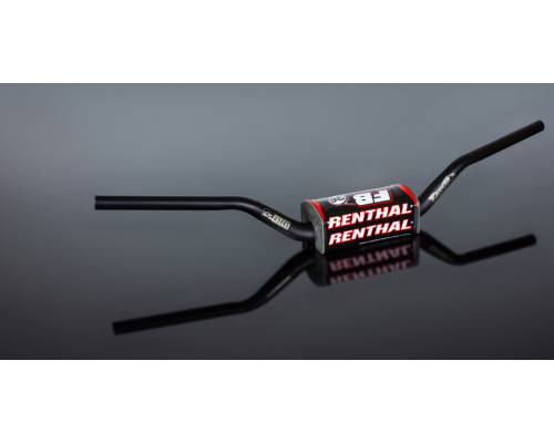 Руль ременний (36мм) mx fatbar 36 кермо чорний rc/HONDA crf, kawasaki kx/kxf колір чорний з губкою