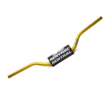 Кермо ренальне 1.1/8 дюйма (28.6 мм) mx fatbar кермо золото HONDA cr/crf, kawasaki kx/kxf колір золото з губкою