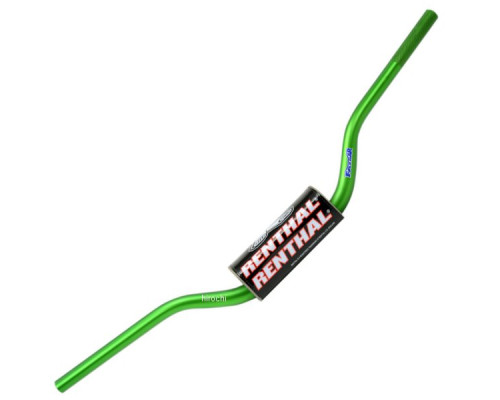 Кермо ренальне 1.1/8 дюйма (28.6 мм) mx fatbar кермо зелене HONDA cr/crf, kawasaki kx/kxf зелене з губкою