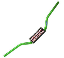 Кермо ренальне 1.1/8 дюйма (28.6 мм) mx fatbar кермо зелене HONDA cr/crf, kawasaki kx/kxf зелене з губкою
