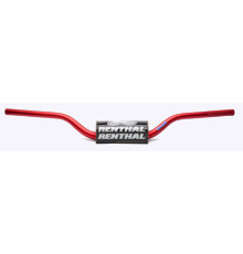 Кермо renal 1.1/8 inch (28.6mm) mx fatbar кермо red cr high/ricky johnson колір червоний з губкою