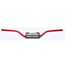 Кермо renal 1.1/8 inch (28.6mm) mx fatbar кермо red cr high/ricky johnson колір червоний з губкою