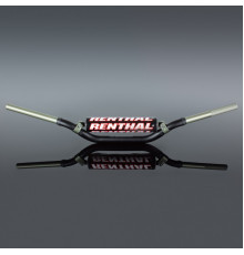 Руль ременний 1.1/8 дюйма (28.6 мм) mx twinwall 923 кермо чорний rc mini/85cc з м'якою підкладкою колір чорний з губкою