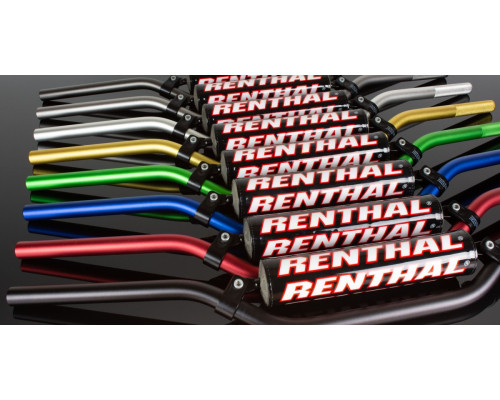 Ренальне кермо 7/8 дюйма (22 мм) mx кермо срібло villopoto / stewart з м'якою накладкою сріблястого кольору з губкою