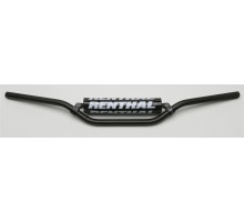 Руль ременний 7/8 дюйма (22 мм) mx mini кермо чорний kawasaki kx 65 02-16 з м'якою накладкою колір чорний з губкою
