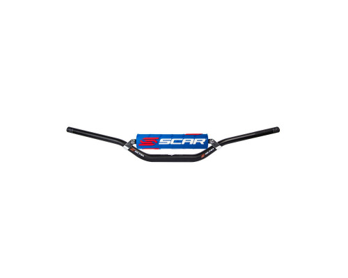 Scar racing кермо з поперечиною 28.6мм модель mcgrath/короткий колір чорний губка синій/білий