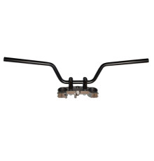 Кермо сталеве biketec HONDA cb 400 x (2013-2019), cb 500 x (2013-2018) чорне (oem design: 53100-mgz-j80za), (2303060000)
