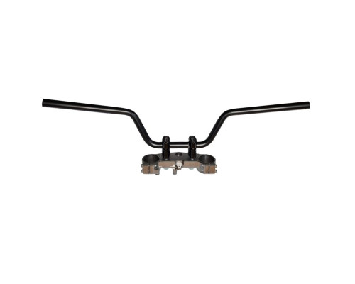 Кермо сталеве biketec HONDA cb 400 x (2013-2019), cb 500 x (2013-2018) чорне (oem design: 53100-mgz-j80za), (2303060000)