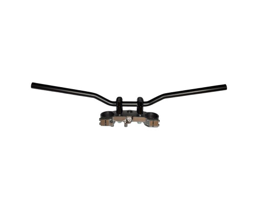 Кермо сталеве biketec HONDA cb 500 f (2013-2018) колір чорний (oem design: 53100-mgz-j40), (2303040000)