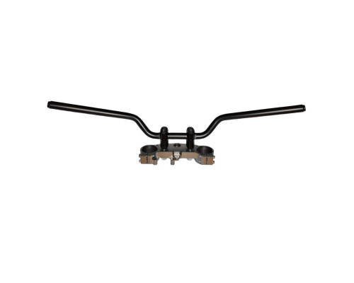 Сталеве кермо biketec kawasaki z 750 (2007-2012) чорне (дизайн oem: 46003-0071 / 46003-0150-4p), (2304060000)