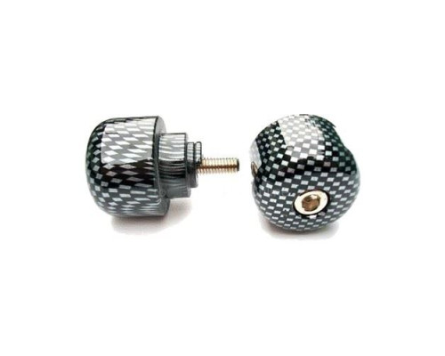 V parts (vicma) кермові наконечники m6x45 колір карбон, (HONDA standard) HONDA cb, cbf, cbr, vfr, vtr 250-1300 1987-2008 (901cf)