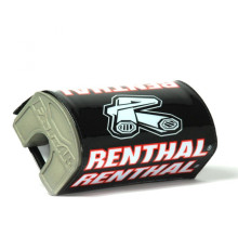 Губка на кермо renthal fatbar чорна/червона з логотипом renthal