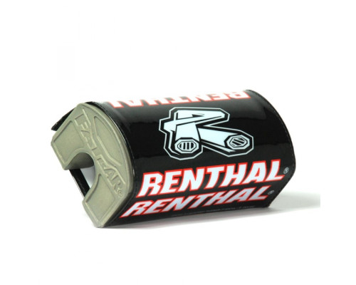 Губка на кермо renthal fatbar чорна/червона з логотипом renthal