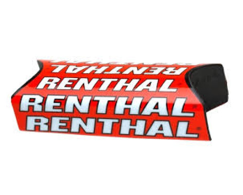 Губка для керма renthal fatbar team edition (240 мм), колір червоний/білий з логотипом renthal