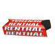 Губка для керма renthal fatbar team edition (240 мм), колір червоний/білий з логотипом renthal