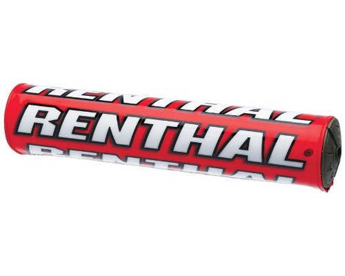 Губка на кермо renthal mini sx pad (205 мм) червоного кольору з логотипом renthal