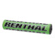Губка для керма renthal mini sx pad (205 мм) зеленого кольору з логотипом renthal