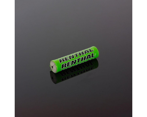 Губка для керма renthal mini sx pad (205 мм) зеленого кольору з логотипом renthal