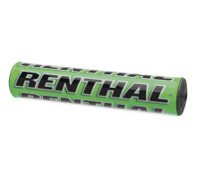 Губка для керма renthal mini sx pad (205 мм) зеленого кольору з логотипом renthal