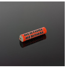 Губка на кермо renthal mini sx pad (205 мм) оранжевого кольору з логотипом renthal