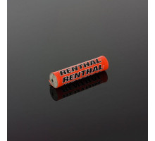 Губка на кермо renthal mini sx pad (205 мм) оранжевого кольору з логотипом renthal