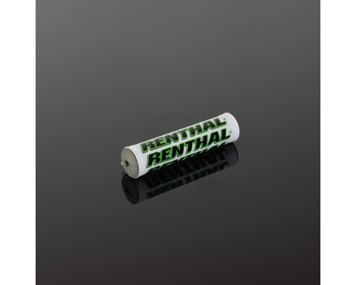 Губка на кермо renthal mini sx pad (205 мм) помаранчева, зелена з логотипом renthal