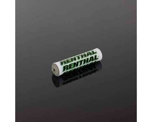 Губка на кермо renthal mini sx pad (205 мм) помаранчева, зелена з логотипом renthal