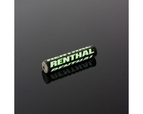 Губка на кермо renthal mini sx pad (205 мм) командний випуск, колір чорний/зелений/білий з логотипом renthal