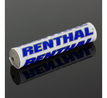 Губка для керма renthal sx pad (240 мм), колір білий/синій з логотипом renthal