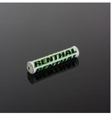 Губка на кермо renthal sx pad (240 мм), колір білий/зелений з логотипом renthal