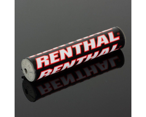 Губка на кермо renthal sx pad (240 мм), колір чорний/білий/червоний з логотипом renthal