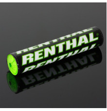 Губка на кермо renthal sx pad (240 мм), колір чорний/зелений/білий з логотипом renthal