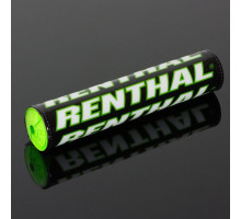 Губка на кермо renthal sx pad (240 мм), колір чорний/зелений/білий з логотипом renthal