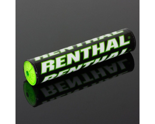 Губка на кермо renthal sx pad (240 мм), колір чорний/зелений/білий з логотипом renthal