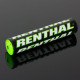 Губка на кермо renthal sx pad (240 мм), колір чорний/зелений/білий з логотипом renthal