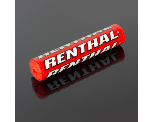 Губка на кермо renthal sx pad (240 мм) червоного кольору з логотипом renthal