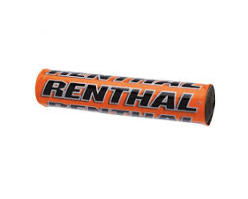 Губка на кермо renthal sx pad (240 мм) помаранчева з логотипом renthal